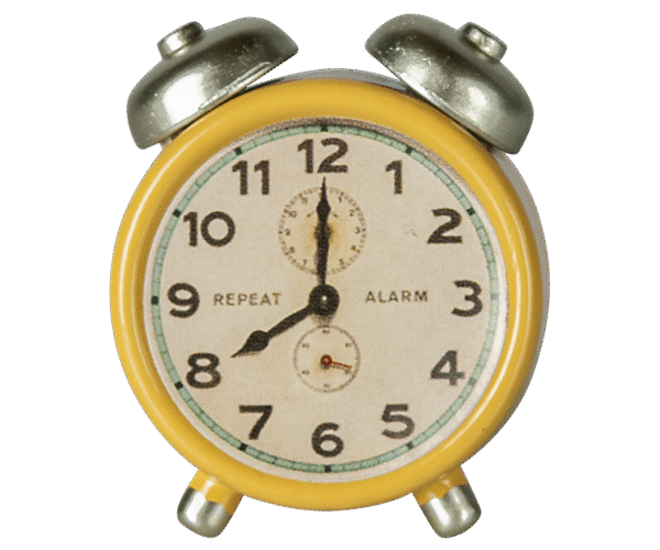 Maileg - laikrodukas geltonas